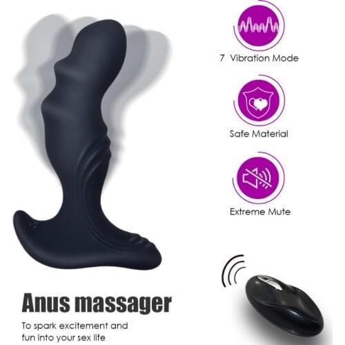 7 Vibration Mode Anal Vibrator Sex Toys Prostate Massager New Remote Control Sex Product Sex Toys for Men Sex Adult Products