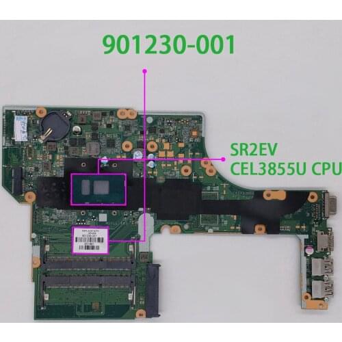 901230-001 901230-601 DA0X63MB6H1 UMA w Cel3855U CPU for HP ProBook 450 G3 NoteBook PC Laptop Motherboard Mainboard