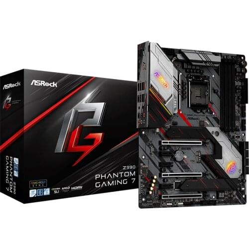 ASRock Z390 Phantom Gaming 7 For Intel LGA 1151 Socket SATA3 Ultra M.2 Interface USB 3.1 Type A+C DDR4 ATX PC Desktop Mainboard