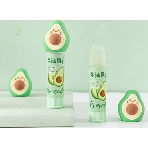 Avocado 9g Jelly Solid Glue High Viscosity Cute Children Handmade Glue Student Slow Stick Jelly Glue Guns Sticks Tapes Adhesives