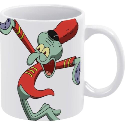 Marching Band Squidward White Mug Coffee Mug 330ml Ceramic Home Milk Tea Cups and Mugs Travel Gift for Friends Squidward Meme Ma