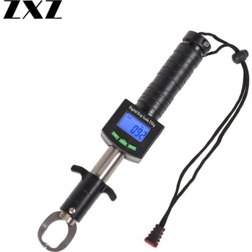 Digital Electronic Display Sea Fishing Grip with Weight Ruler Stainless Steel Clip Control Catcher Fish Tool Gripper Grabber T4