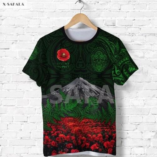Titans Anzac Day Army Patterns Warriors 3D Fashion All Over Printed Round Neck T-Shirt Men Women Harajuku Casual Tee