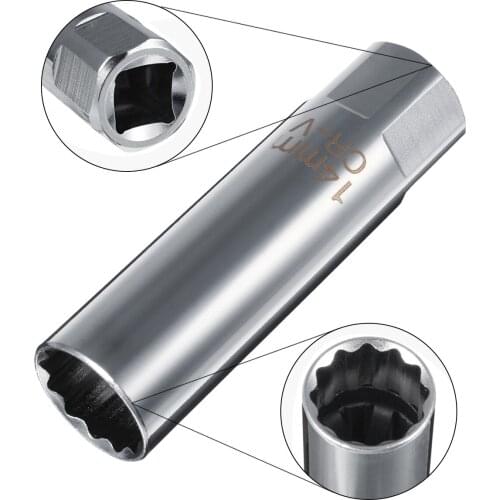 12 Point 14mm wrench socket 14mm for Spark Plug Socket Wrench Thin Wall Removal for Mercedes for Toyota for Peugeot
