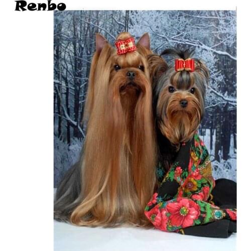 Yorkshire Terrier Diamond Painting dog Cross-Stitch Kits 5D Diamond Mosaic paintings Rhinestone bead Embroidery farmhouse Decor