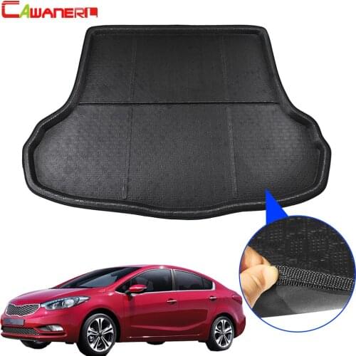 Cawanerl Car Trunk Mat Tray Boot Liner Tail Floor Cargo Mud Carpet Luggage Pad Styling For Kia Forte Cerato K3 2014-2018