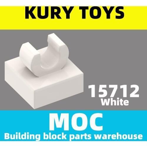 Kury Toys DIY MOC For 15712 100pcs Building block parts For Tile, Modified 1 x 1 with Open O Clip For toy brick