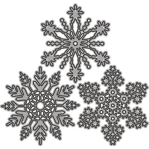 Metal Die Cuts Snowflake Cutting Dies Multipurpose Cut Template Stencils for DIY Photo Album Decorative Embossing Paper Card