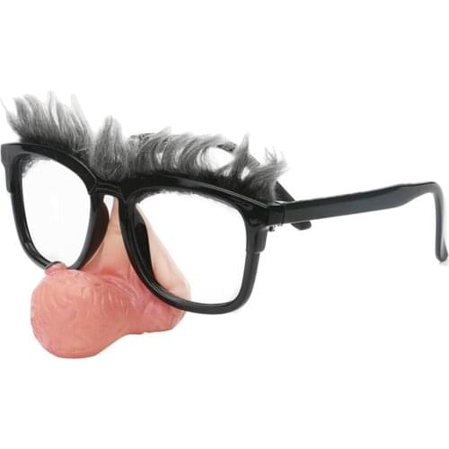 Novelty Big Nose Old Man Sunglasses Funny Fancy Dress Party Photo Props