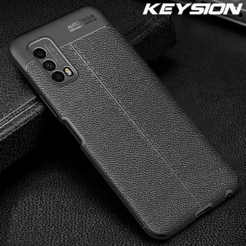 KEYSION Shockproof Case for VIVO IQOO Z1X 5G Z1 U1 luxury litchi Leather Soft Silicone Phone Back Cover for VIVO Y70S Y51S