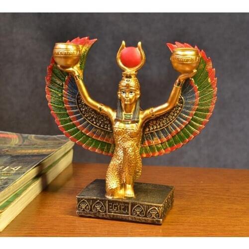 Queens candlestick decoration yan chamber escape princess classical Egyptian pharaoh yan decoration European handicrafts modern