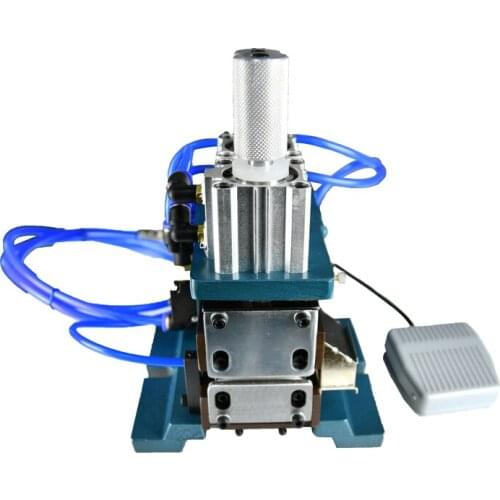 Manual wire ribbon flat cable copper wire stripping machine pneumatic peeling strip and cutting machine wire stripper
