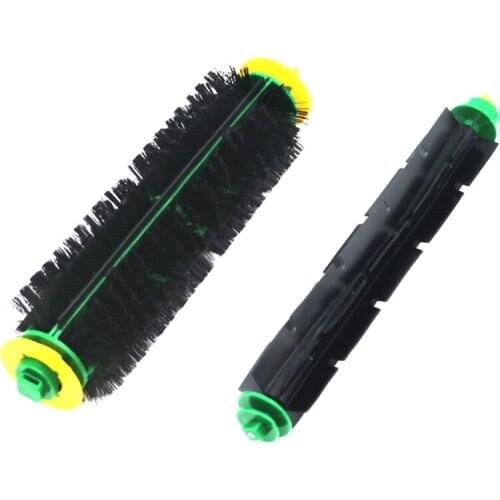 1 Set Bristle Brush + Flexible Beater Brush For iRobot Roomba 500 Series 510 550 560 570 580 Vacuum Cleaner Replacement Parts