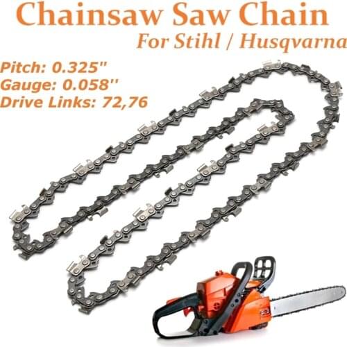 20 Inch 72 76 Drive Link Chainsaw Blade Saw Blade Wood Cutting Chainsaw Parts Saw Mill Chain to Cut Woods