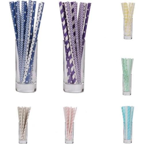 7 Colors 1 Bag Great Disposable Drinks Cup Straw Lightweight Coffee Straw Fine Workmanship for Dorm
