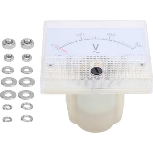 85L1 AC 0-300V Pointer Type AC Voltmeter Clear Scale ABS Mounted Voltage Measuring Meter