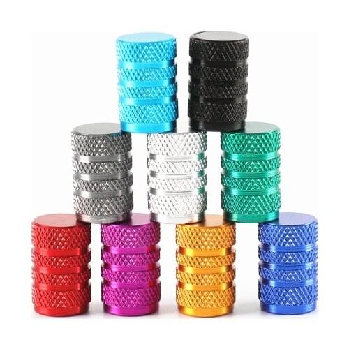Vehicle Motorcycle Wheel Motor Tire Valve Stem Rim Caps Dustproof Covers Knurling Styling Automobiles Accessories