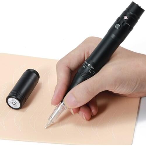 Wireless Permanent Makeup Machine PMU for Eyebrows Miroblading Pigment Eyeliner Lip Tattoo Pen Gun MTS Kit With Cartridge Needle