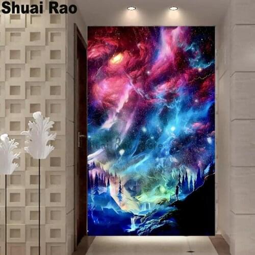 Diamond embroidery Fantasy art mosaic diamond landscape Diamond painting full round square drill stunning more abstract wall art
