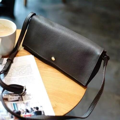 Fashion retro small bag soft leather one shoulder cross-body bag female head layer cowhide casual bag