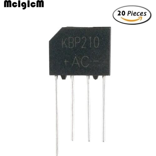 MCIGICM 20pcs bridge rectifier 1000V 2A DIP KBP210 KBP210G