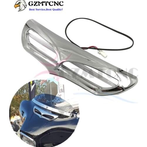Motor Batwing Fairing Vent Scoop Intake Trim LED Accent Light Cover for Harley Touring Electra Glide Street Ultra 2014-2019 2018