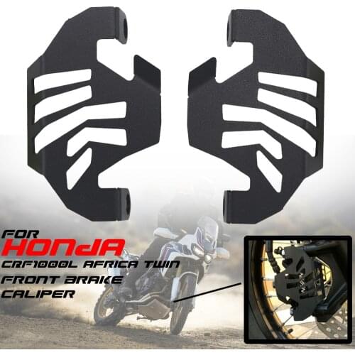 For HONDA CRF1000L Motorcycle Left & Right Front Brake Caliper Cover Guard CRF 1000 L Africa Twin Adventure Sports DCT 2016-2018