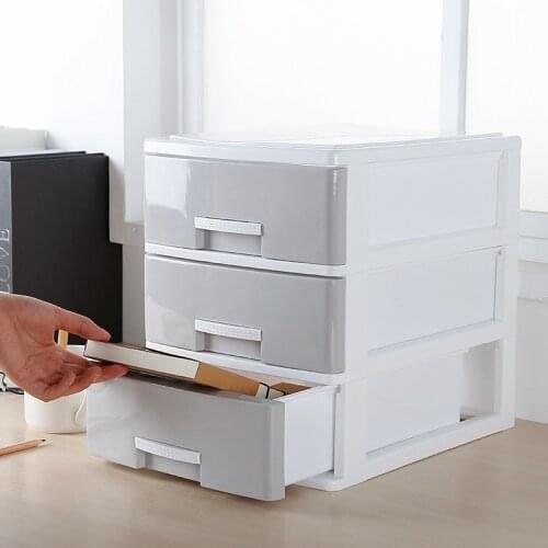 Office Desk Plastic Drawer Storage Box Bedroom Closet Clothing Storage File Debris Finishing Storage Box