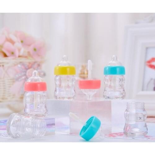 7ml Clear Lip Gloss Tubes Empty Packaging DIY Creative Lip Gloss Baby Bottle Tubes Lipgloss Container Refillable Bottles Tool