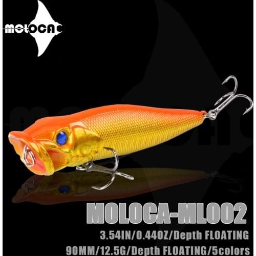 2021 Fishing Lures Popper Floating Top Water Baits Weights 12.5g Whopper Saltwater Lure Fake Articulos De Pesca Artificial Bait