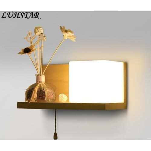Modern Simple Woody Wall Lamp Wall Decor Bedroom Bedside Lamp Home Deco Flower Wall Light Hallway Living Room Led Headboard Lamp