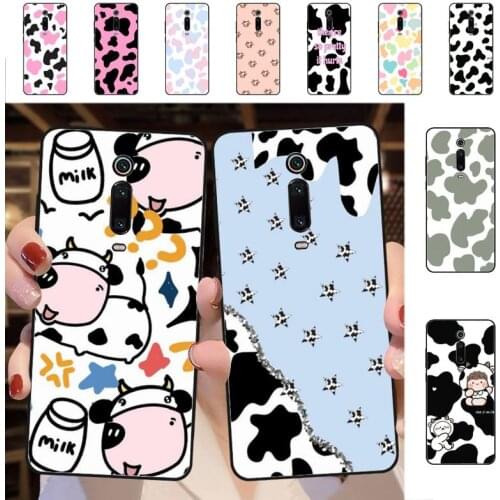 YNDFCNB Cow Print Phone Case for Redmi 5 6 7 8 9 A 5plus K20 4X S2 GO 6 K30 pro