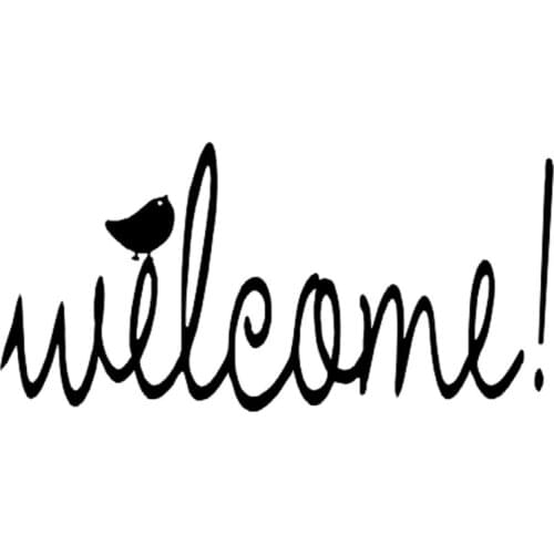 15.3cm*7.5cm Welcome Bird Fashion Decor Car-Styling Car Sticker Vinyl Decal S4-0166