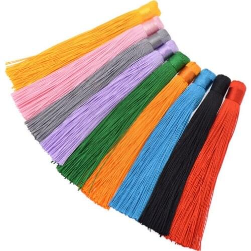 15 Pcs Handmade Silk Tassel DIY Earring Decor Pendant Chains Decor Bag Accessories