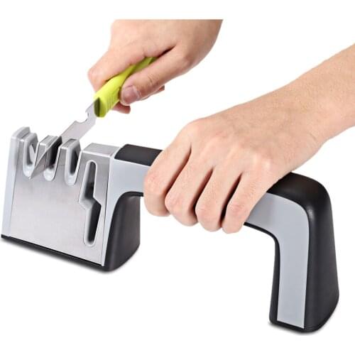 4 In 1 Knife & Scissors Sharpener Four Stages Kitchen Knife Sharpeners Sharpening Stone The Best Household Kitchen Tool