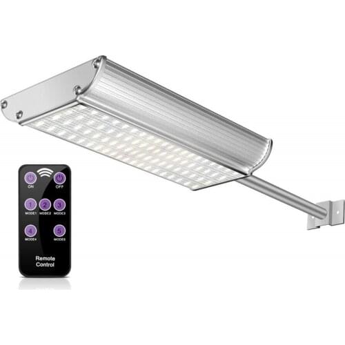 Aluminum Alloy 70 LED 1100LM 5 Modes With Remote Control Solar Buitenlamp Garden Solar Lamp Motion Sensor LED Outdoor Wall Lamp