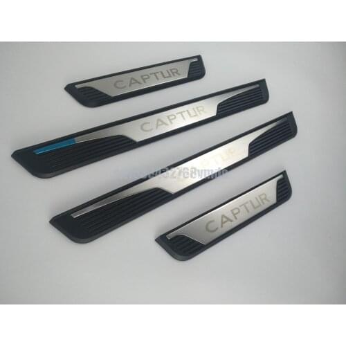 Auto scuff plate, door sill plate threshhold for Renault captur 2016-2018 2019,auto accessories,4pcs/set