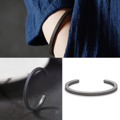 Viking Style Titanium Steel Jewelry Accessories Men Women Punk rhombus Cuff Bangles Bracelets for Men SS-106