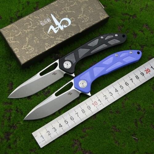 CH CH3509 folding knife D2 blade ball bearing flipper system G10 handle outdoor camping pocket EDC fruit Knife utility hand tool