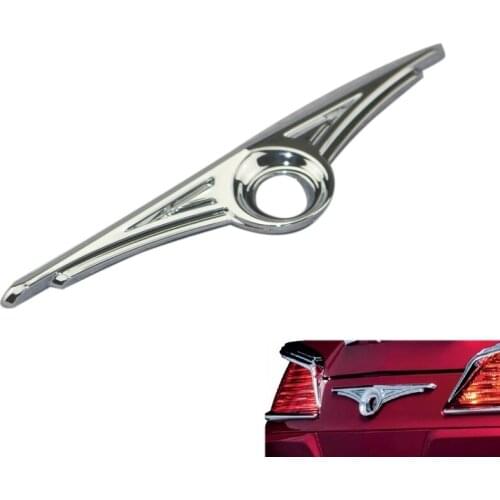 Motorcycle Rear Tail Lock Decorative Cover for HONDA Goldwing GL1800 2001-2017 ABS Plastic Chrome