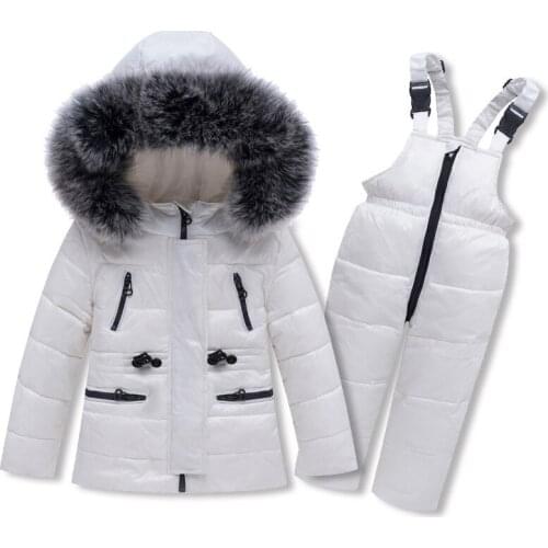 Baby Winter 2pcs Set Girl Winter Down Jacket Neewborn Baby Jumpsuits Rompers Boys Down Coats Warm 90% Duck Infant Clothes
