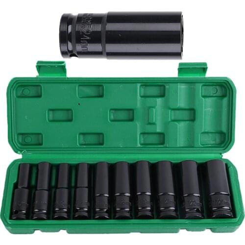 Electric Impact Wrench Hexs Socket Head Set Kit Drill 1/2 Socket Wrench Set for Electric Drill Ratchet Wrench Sleeve Spanner