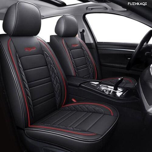 FUZHKAQI Leather car seat covers For Range Rover sport Land Rover discovery freelander evoque Range Rover Velar car seats