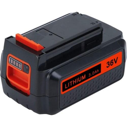 3.0Ah 36V BL2036 Compatible with Black & Decker Lithium Battery LBXR36 LBX2040 LBXR2036 LBX1540 LBX2540 40V Tools LST136 LSW36