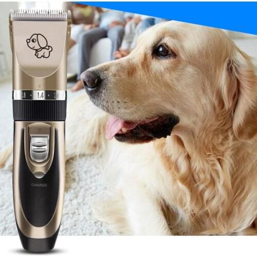 New Arrival Professional Pet Dog Cat Hair Clipper Grooming Rechargeable Electrical Dog Cat Adjustable Blade Hair Trimmer