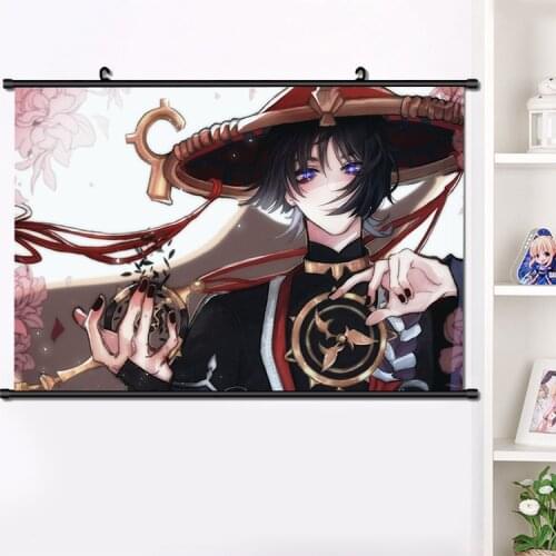 NEW Anime Genshin Impact Scaramouche HD Wall Scroll Roll Hanging Painting Poster Print Home Decor Collectible Art Gifts 40x60 cm