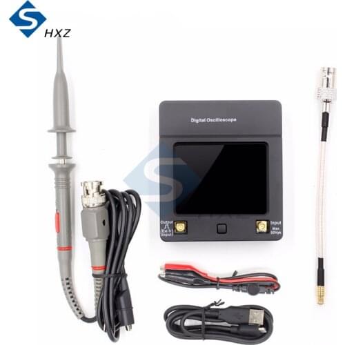 Portable DSO112A TFT Mini Digital Oscilloscope Touch Contact Screen Portable USB Oscilloscope Interface 2MHz 5Msps