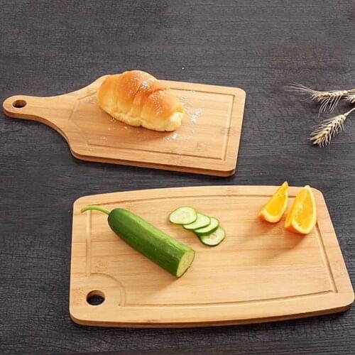Pizza Tray Eco-friendly Bamboo Handle Steak Tableware Pickles Salo Sushi Pickles Cake Dinner Plate Home Kitchen Tableware