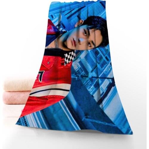 Lucas Towel Printed Cotton Face/Bath Towels Microfiber Fabric For Kids Men Women Shower Towels 70X140cm