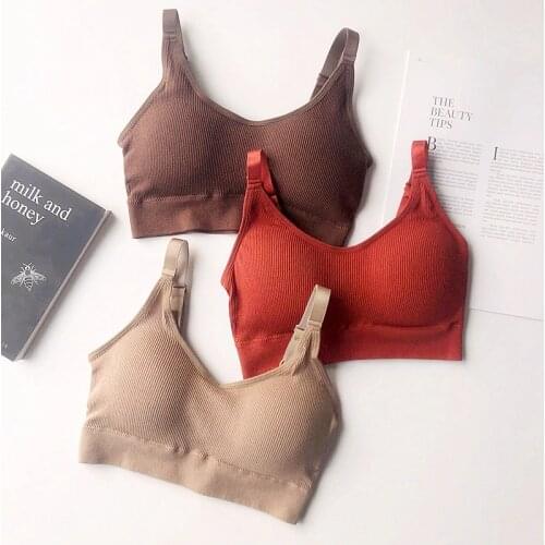 Sport Bras Women Tops Breathable Padded Yoga Bra With Adjust Strap Athletic Gym Running Seamless Fitness Vest Sport Sleep Bra